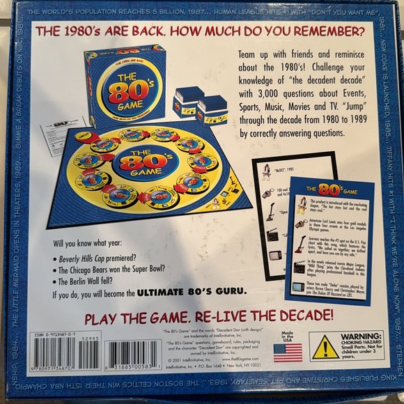 NEW Boardgame | The 80’s Game How Much Do You Remember | Party Friends 80’s Baby - Picture 2 of 5